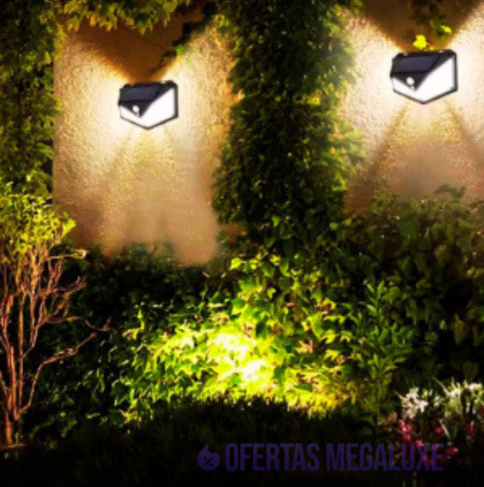 Lâmpada Solar LED com Sensor de Presença – À Prova d’Água com 3 Funções
