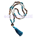 Japamala 108 Contas Hematita com Pingente Ho’oponopono ou Sementes de Açaí – Cores Variadas